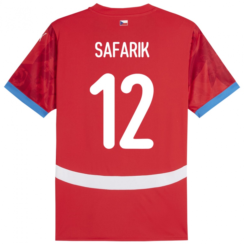 Niño Camiseta Chequia Daniel Safarik #12 Rojo 1ª Equipación 24-26 La Camisa Argentina