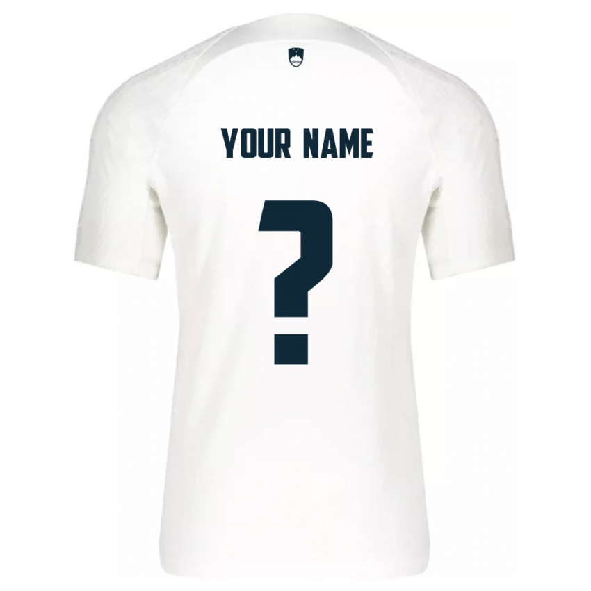 Niño Camiseta Eslovenia Su Nombre #0 Blanco 1ª Equipación 24-26 La Camisa Argentina