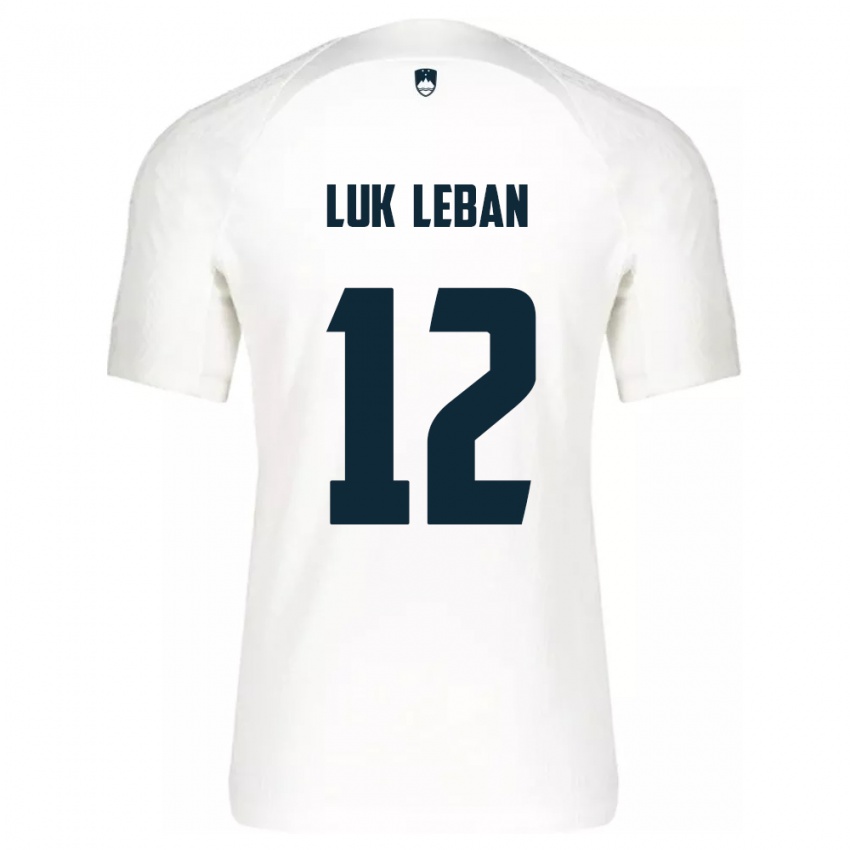 Niño Camiseta Eslovenia Zan Luk Leban #12 Blanco 1ª Equipación 24-26 La Camisa Argentina