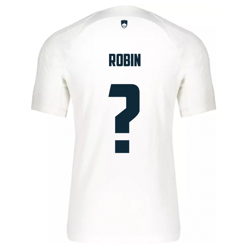 Niño Camiseta Eslovenia Jaka Robin #0 Blanco 1ª Equipación 24-26 La Camisa Argentina