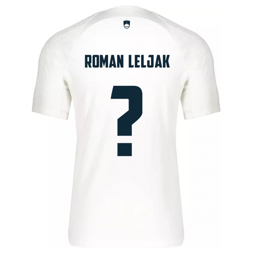 Niño Camiseta Eslovenia Nejc Roman Leljak #0 Blanco 1ª Equipación 24-26 La Camisa Argentina