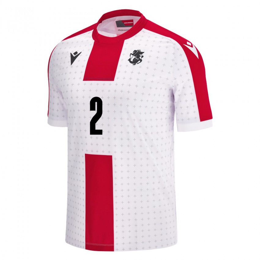 Niño Camiseta Georgia Gvantsa Kadagishvili #2 Blanco 1ª Equipación 24-26 La Camisa Argentina