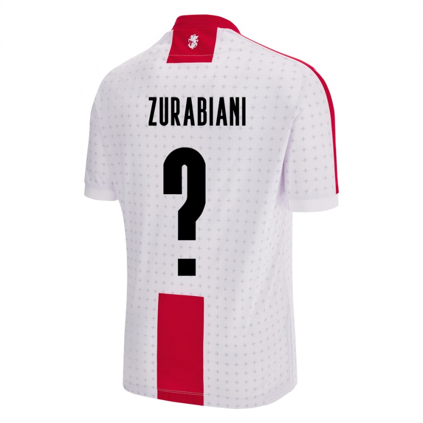 Niño Camiseta Georgia Davit Zurabiani #0 Blanco 1ª Equipación 24-26 La Camisa Argentina