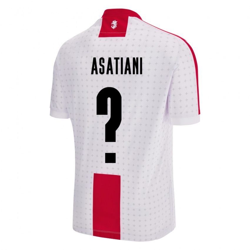 Niño Camiseta Georgia Davit Asatiani #0 Blanco 1ª Equipación 24-26 La Camisa Argentina