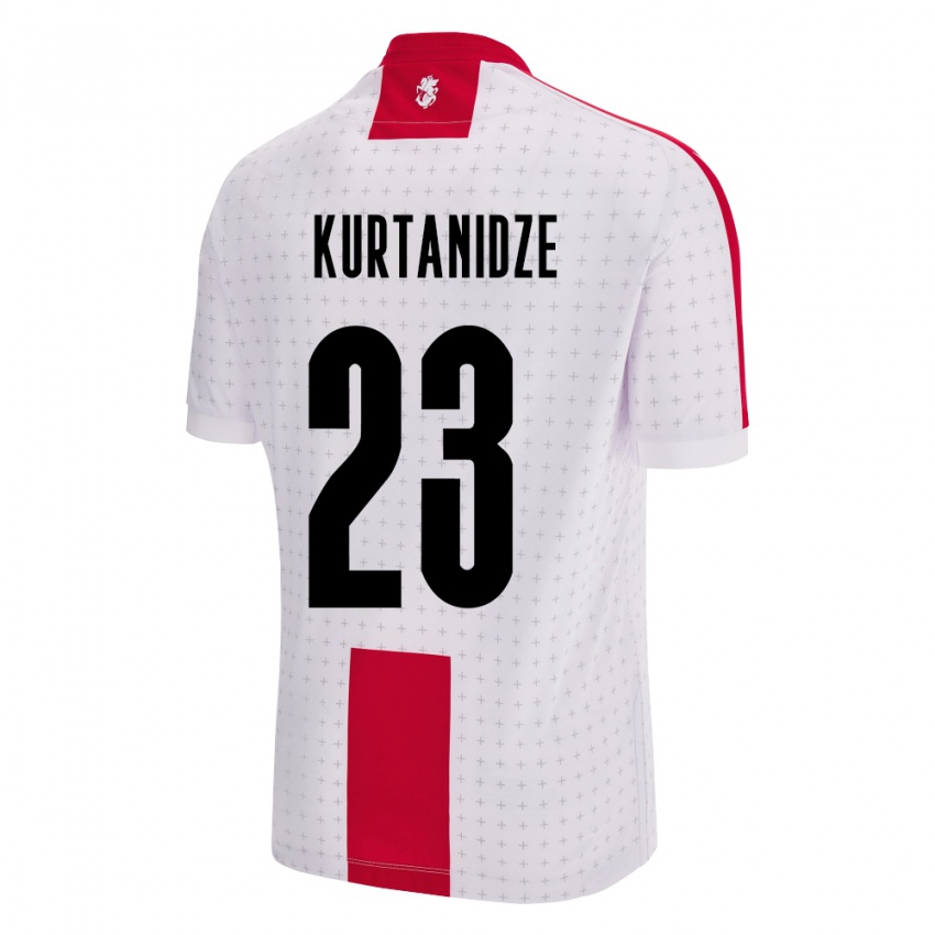 Niño Camiseta Georgia Revaz Kurtanidze #23 Blanco 1ª Equipación 24-26 La Camisa Argentina