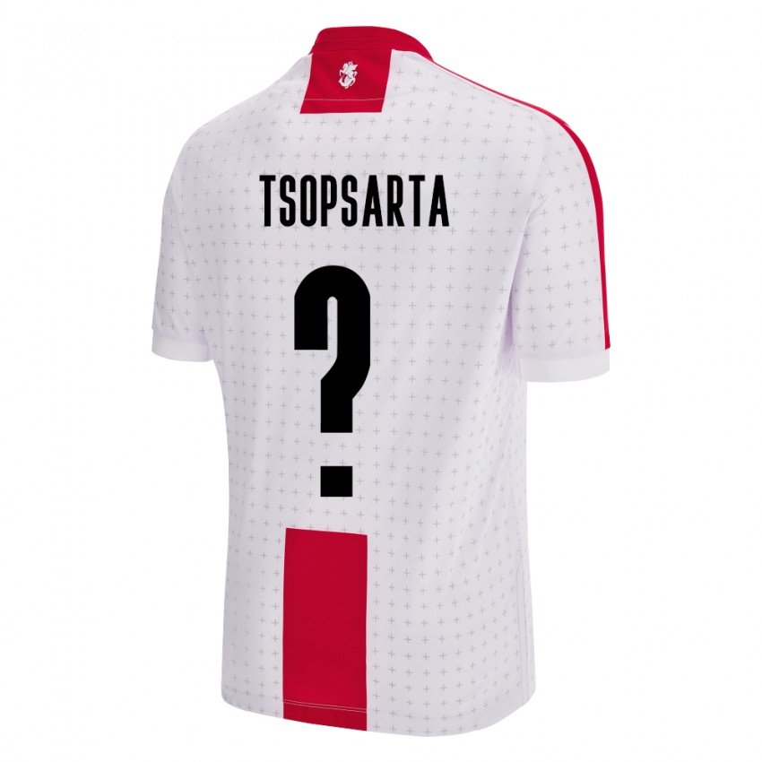 Niño Camiseta Georgia Natela Tsopsarta #0 Blanco 1ª Equipación 24-26 La Camisa Argentina