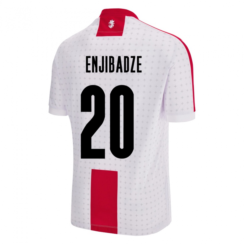 Niño Camiseta Georgia Elene Enjibadze #20 Blanco 1ª Equipación 24-26 La Camisa Argentina