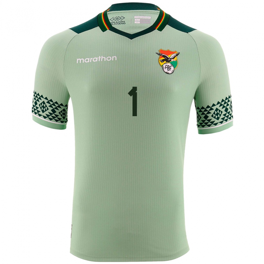 Niño Camiseta Bolivia Mel Ontiveros #1 Verde Claro 1ª Equipación 24-26 La Camisa Argentina