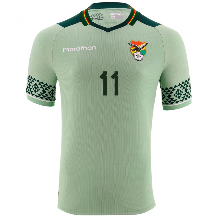 Niño Camiseta Bolivia Pablo Luján #11 Verde Claro 1ª Equipación 24-26 La Camisa Argentina