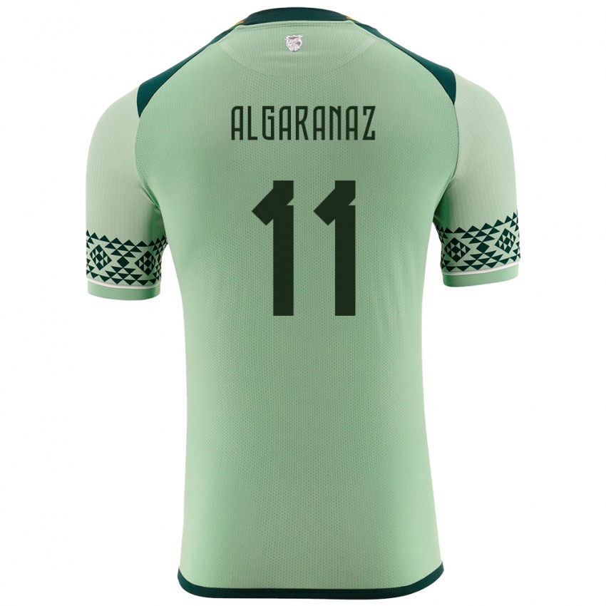 Niño Camiseta Bolivia Carmelo Algarañaz #11 Verde Claro 1ª Equipación 24-26 La Camisa Argentina