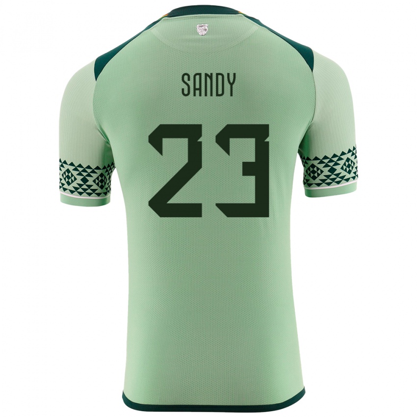 Niño Camiseta Bolivia Daniel Sandy #23 Verde Claro 1ª Equipación 24-26 La Camisa Argentina