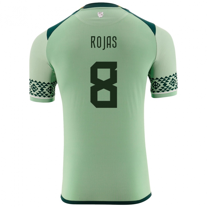 Niño Camiseta Bolivia Jairo Rojas #8 Verde Claro 1ª Equipación 24-26 La Camisa Argentina