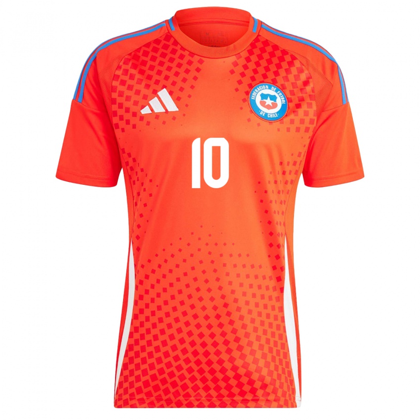 Niño Camiseta Chile Alexis Sánchez #10 Rojo 1ª Equipación 24-26 La Camisa Argentina