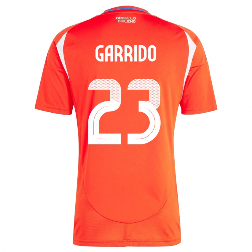 Niño Camiseta Chile Pedro Garrido #23 Rojo 1ª Equipación 24-26 La Camisa Argentina