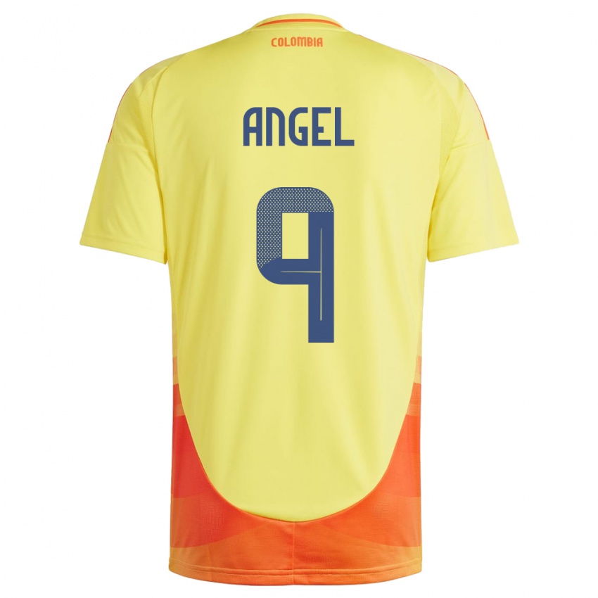 Niño Camiseta Colombia Tomás Ángel #9 Amarillo 1ª Equipación 24-26 La Camisa Argentina