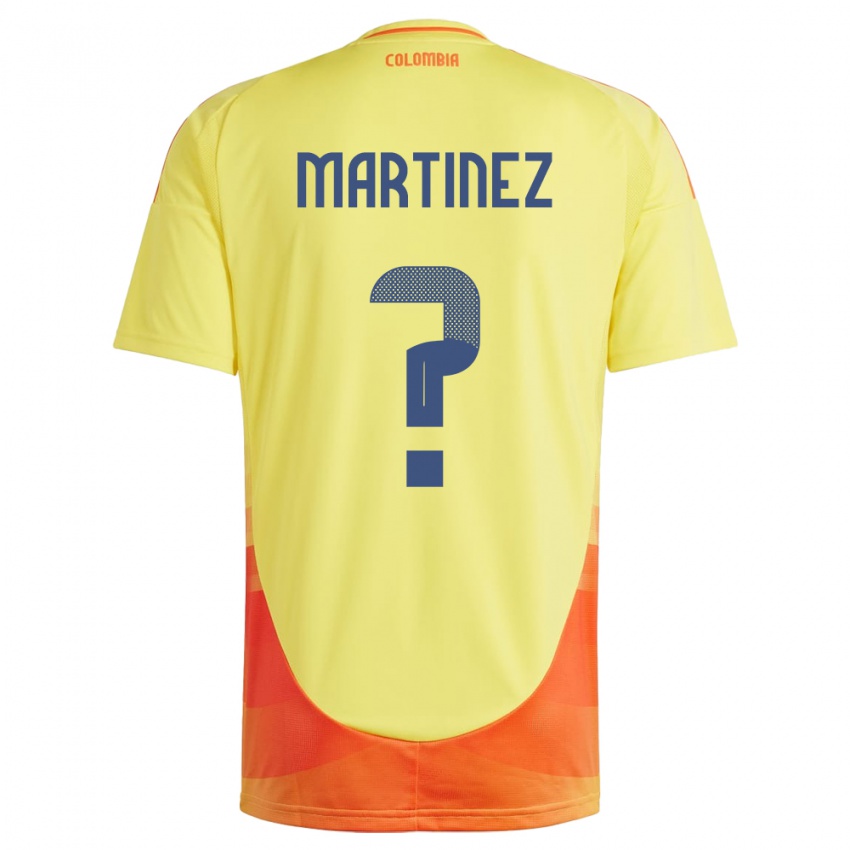 Niño Camiseta Colombia Edwin Martínez #0 Amarillo 1ª Equipación 24-26 La Camisa Argentina