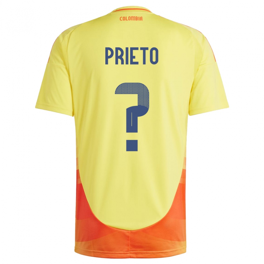 Niño Camiseta Colombia Dylan Prieto #0 Amarillo 1ª Equipación 24-26 La Camisa Argentina