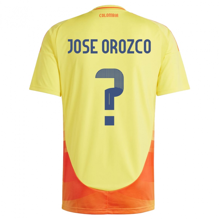 Niño Camiseta Colombia Juan José Orozco #0 Amarillo 1ª Equipación 24-26 La Camisa Argentina