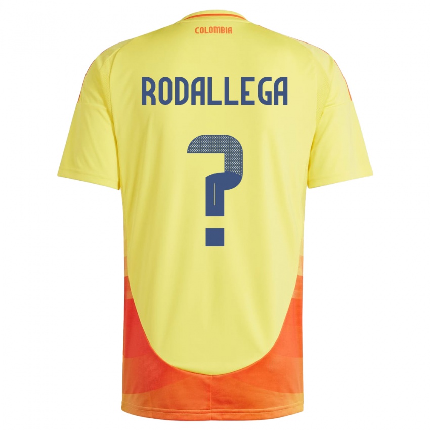 Niño Camiseta Colombia Johan Rodallega #0 Amarillo 1ª Equipación 24-26 La Camisa Argentina