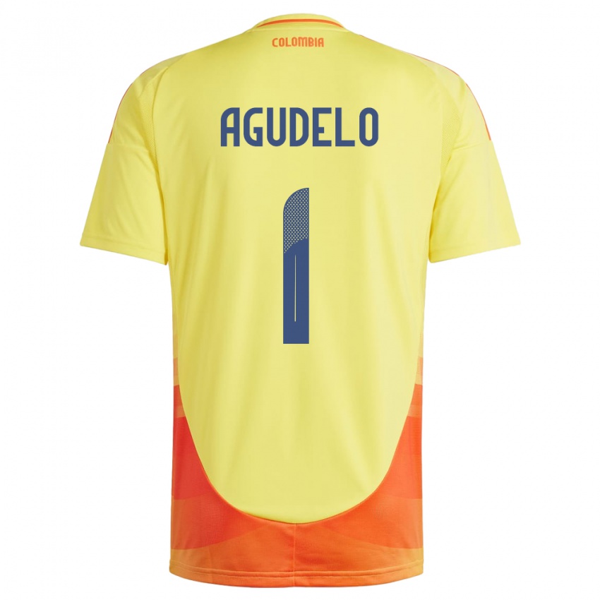 Niño Camiseta Colombia Luisa Agudelo #1 Amarillo 1ª Equipación 24-26 La Camisa Argentina