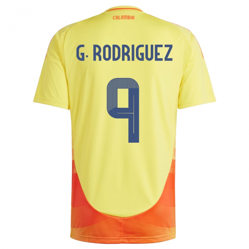 Niño Camiseta Colombia Gabriela Rodríguez #9 Amarillo 1ª Equipación 24-26 La Camisa Argentina