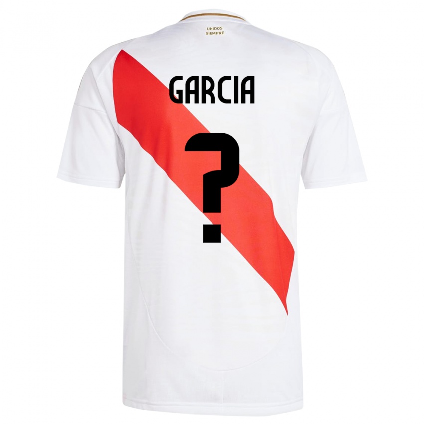 Niño Camiseta Perú Gian García #0 Blanco 1ª Equipación 24-26 La Camisa Argentina