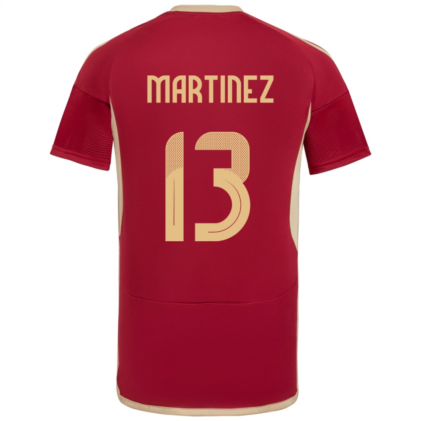 Niño Camiseta Venezuela José Martínez #13 Borgoña 1ª Equipación 24-26 La Camisa Argentina