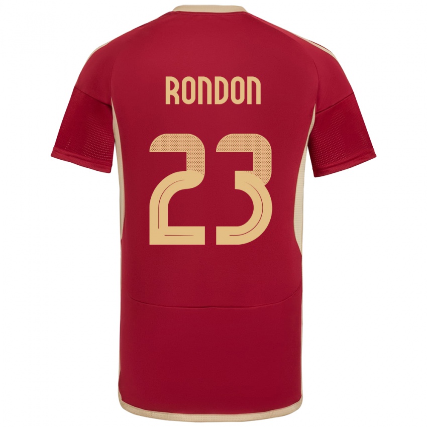 Niño Camiseta Venezuela Salomón Rondón #23 Borgoña 1ª Equipación 24-26 La Camisa Argentina