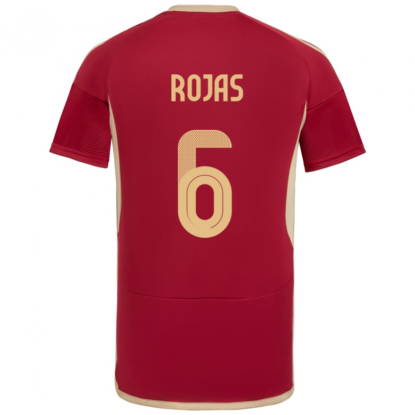 Niño Camiseta Venezuela Carlos Rojas #6 Borgoña 1ª Equipación 24-26 La Camisa Argentina