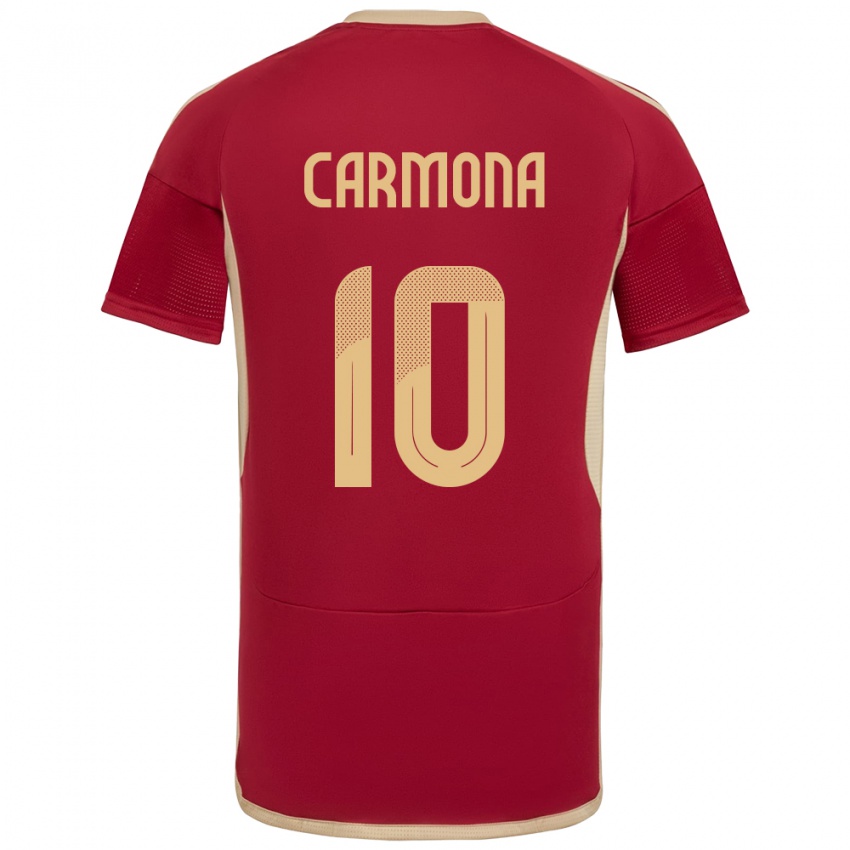 Niño Camiseta Venezuela Wikelman Carmona #10 Borgoña 1ª Equipación 24-26 La Camisa Argentina