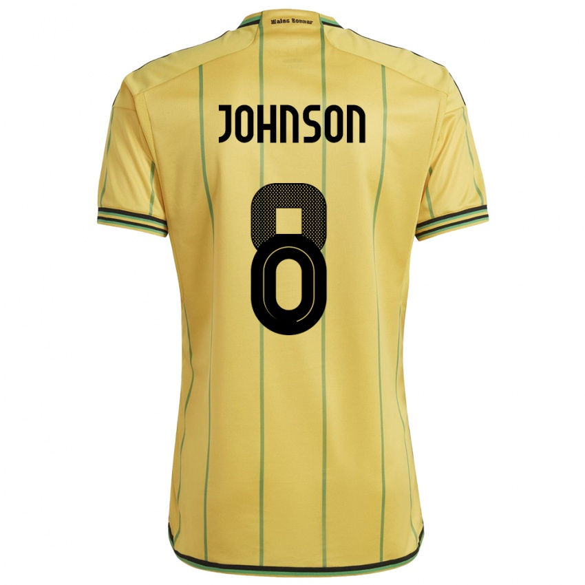 Niño Camiseta Jamaica Daniel Johnson #8 Amarillo 1ª Equipación 24-26 La Camisa Argentina