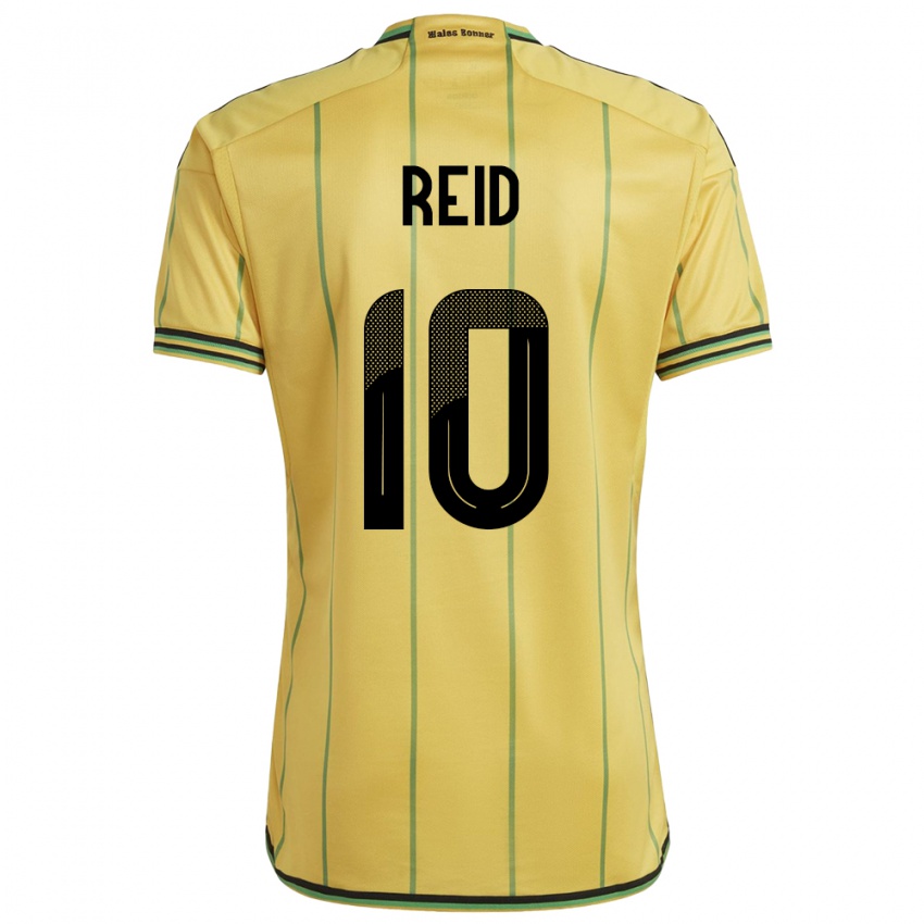 Niño Camiseta Jamaica Bobby De Cordova-Reid #10 Amarillo 1ª Equipación 24-26 La Camisa Argentina