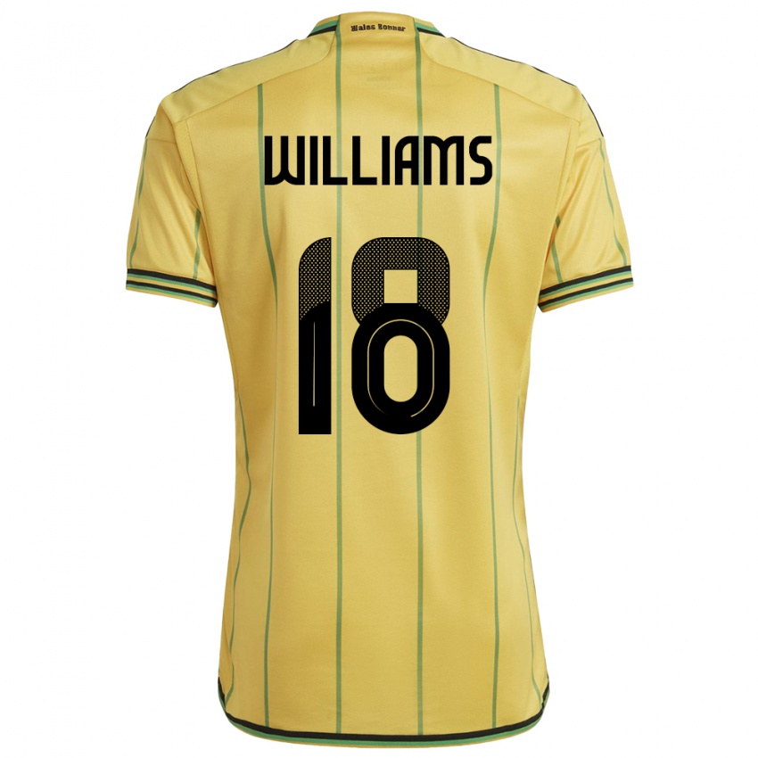 Niño Camiseta Jamaica Romario Williams #18 Amarillo 1ª Equipación 24-26 La Camisa Argentina