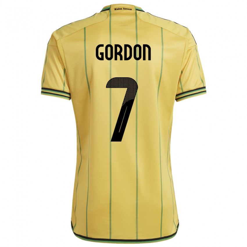 Niño Camiseta Jamaica Robino Gordon #7 Amarillo 1ª Equipación 24-26 La Camisa Argentina