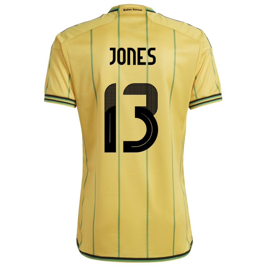 Niño Camiseta Jamaica Javanae Jones #13 Amarillo 1ª Equipación 24-26 La Camisa Argentina