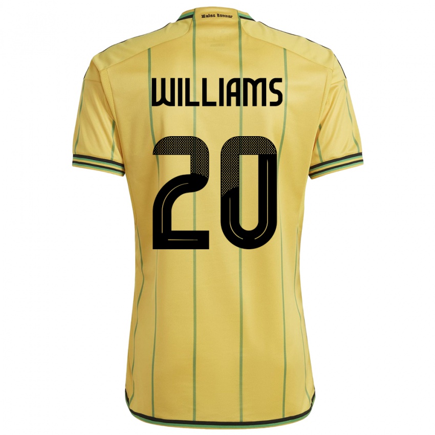 Niño Camiseta Jamaica Victoria Williams #20 Amarillo 1ª Equipación 24-26 La Camisa Argentina