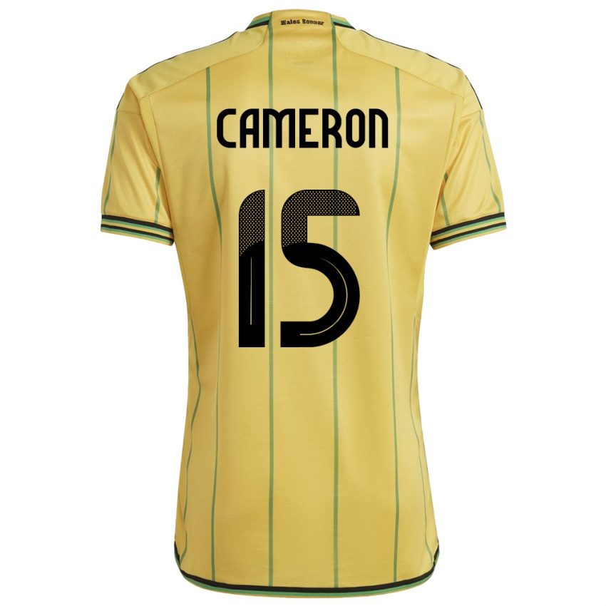Niño Camiseta Jamaica Tiffany Cameron #15 Amarillo 1ª Equipación 24-26 La Camisa Argentina