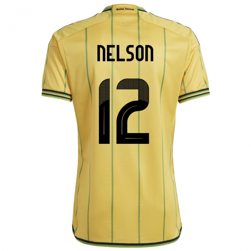 Niño Camiseta Jamaica Tyiesha Nelson #12 Amarillo 1ª Equipación 24-26 La Camisa Argentina