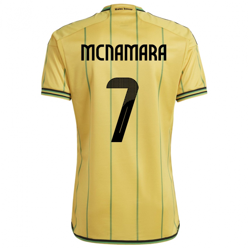 Niño Camiseta Jamaica Peyton Mcnamara #7 Amarillo 1ª Equipación 24-26 La Camisa Argentina