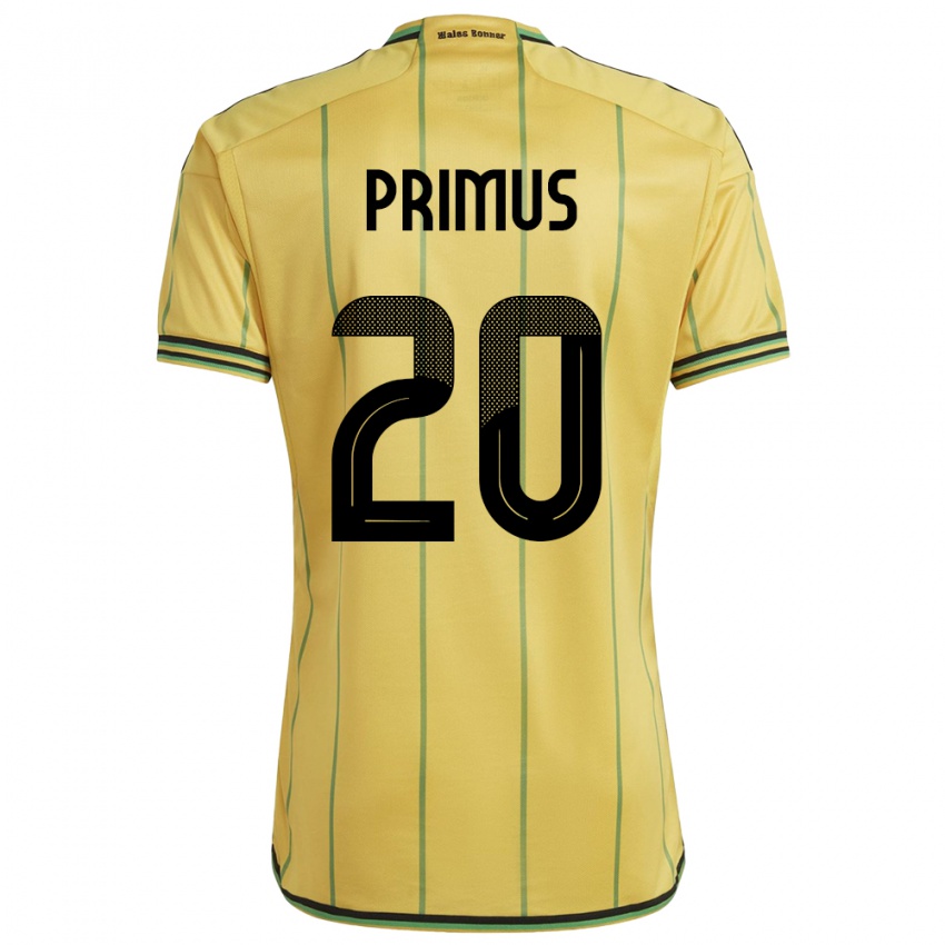 Niño Camiseta Jamaica Atlanta Primus #20 Amarillo 1ª Equipación 24-26 La Camisa Argentina