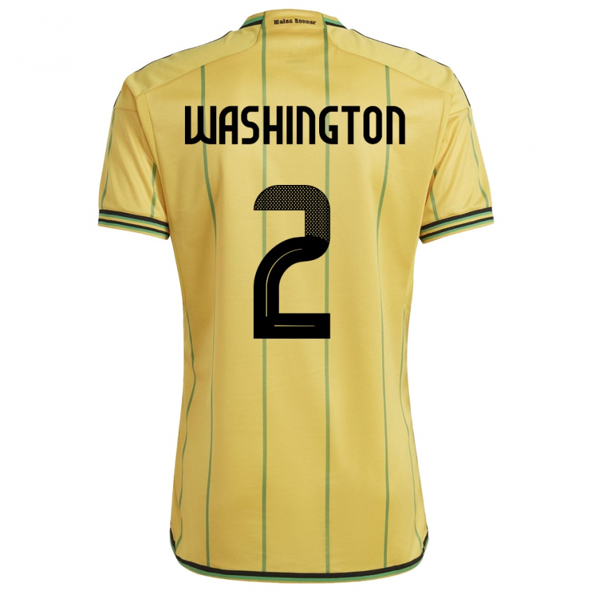 Niño Camiseta Jamaica Solai Washington #2 Amarillo 1ª Equipación 24-26 La Camisa Argentina