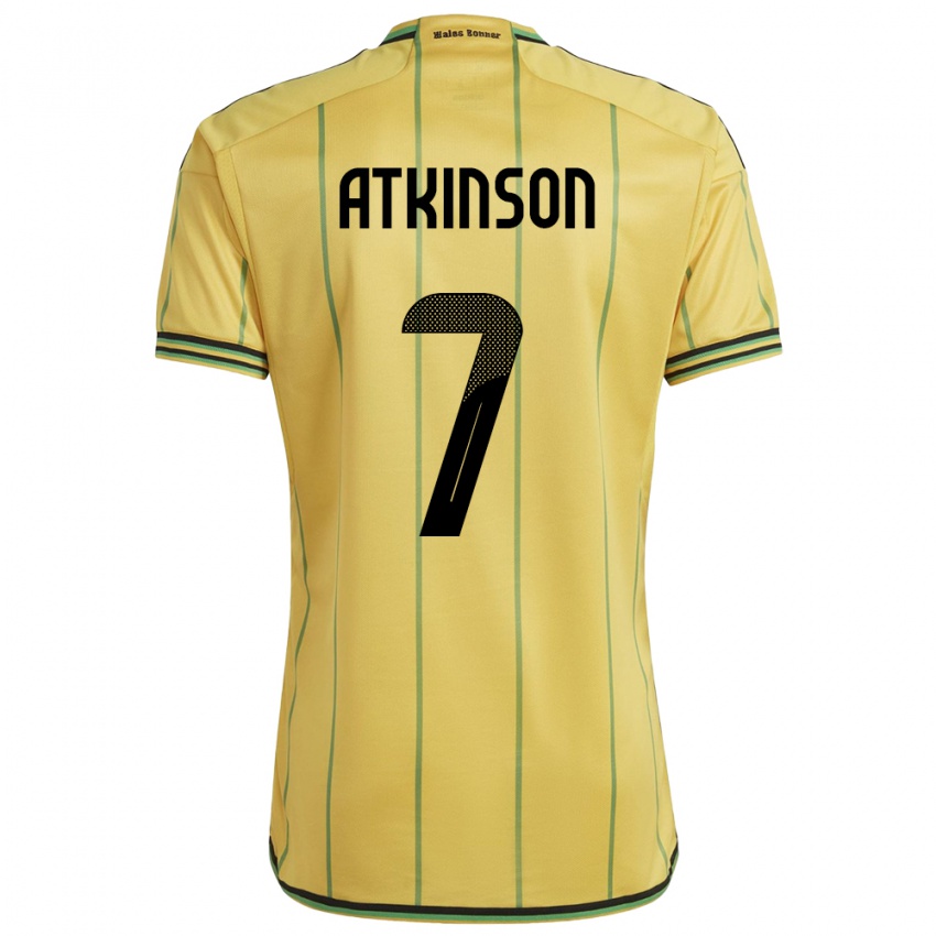 Niño Camiseta Jamaica Natoya Atkinson #7 Amarillo 1ª Equipación 24-26 La Camisa Argentina