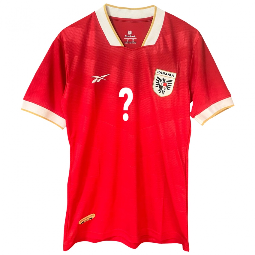 Niño Camiseta Panamá Su Nombre #0 Rojo 1ª Equipación 24-26 La Camisa Argentina