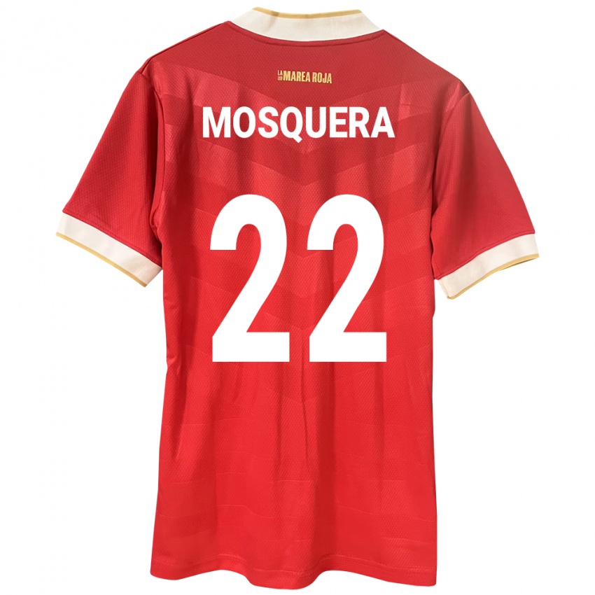 Niño Camiseta Panamá Orlando Mosquera #22 Rojo 1ª Equipación 24-26 La Camisa Argentina
