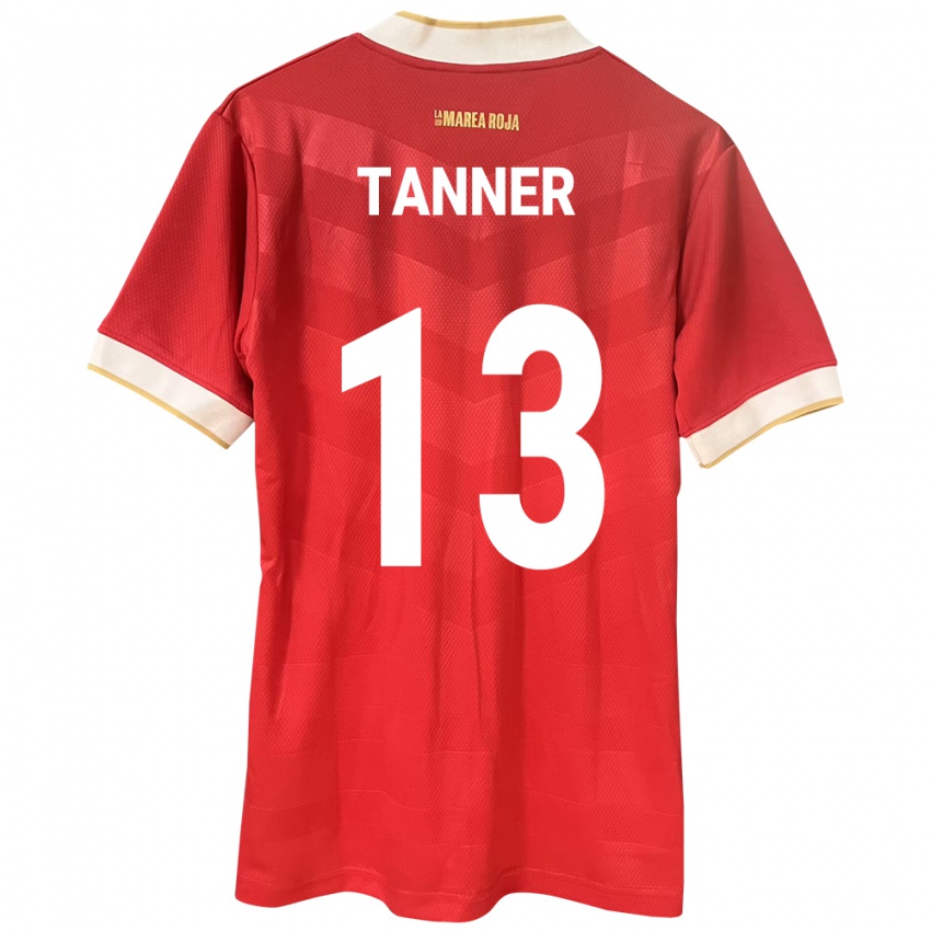 Niño Camiseta Panamá Riley Tanner #13 Rojo 1ª Equipación 24-26 La Camisa Argentina