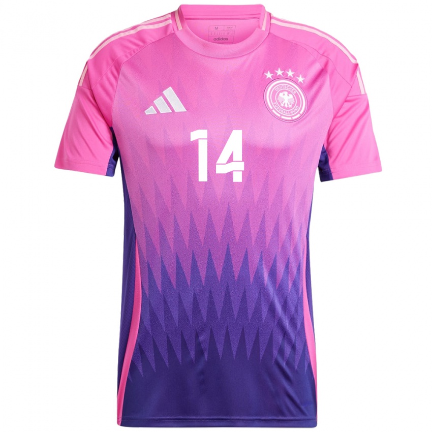 Niño Camiseta Alemania Marton Dardai #14 Rosado Morado 2ª Equipación 24-26 La Camisa Argentina