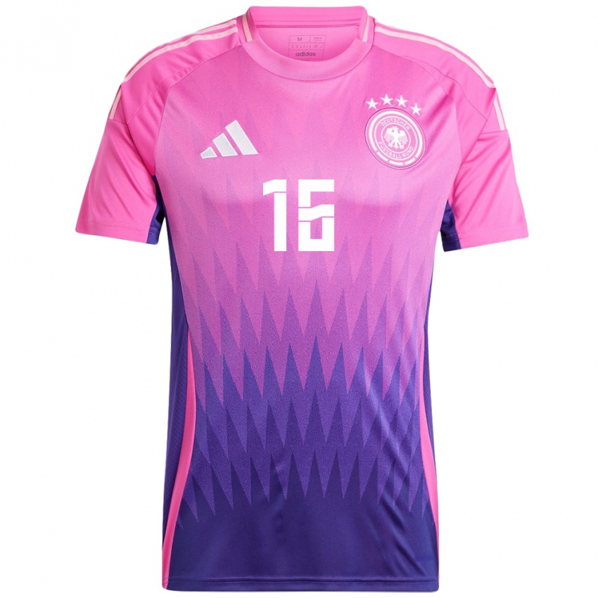 Niño Camiseta Alemania Tom Rothe #16 Rosado Morado 2ª Equipación 24-26 La Camisa Argentina