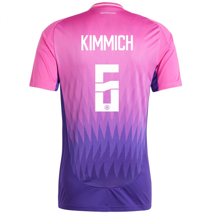 Niño Camiseta Alemania Joshua Kimmich #6 Rosado Morado 2ª Equipación 24-26 La Camisa Argentina