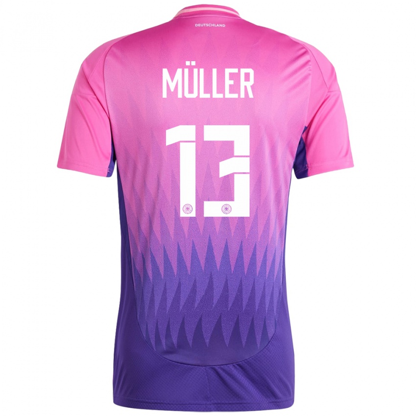 Niño Camiseta Alemania Thomas Muller #13 Rosado Morado 2ª Equipación 24-26 La Camisa Argentina