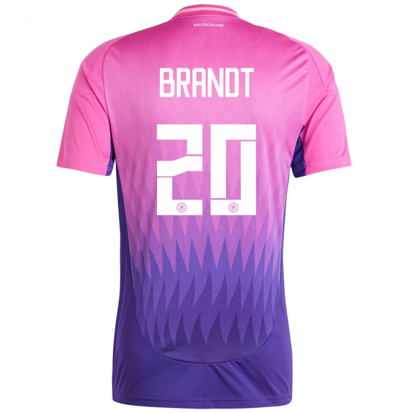 Niño Camiseta Alemania Julian Brandt #20 Rosado Morado 2ª Equipación 24-26 La Camisa Argentina